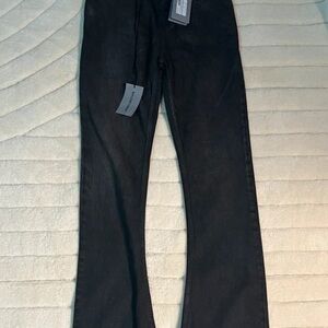 Balenciaga Women's Black Straight Leg Jeans